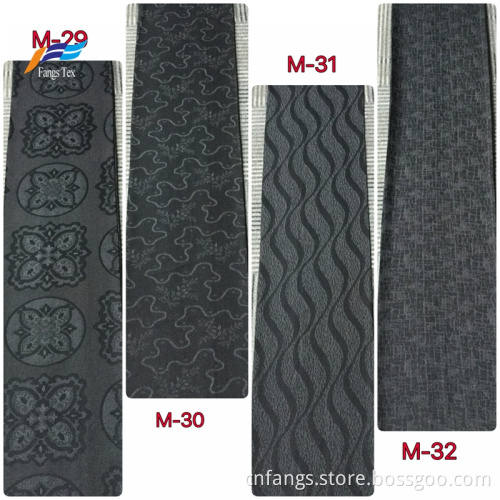 Cusrom Polyester Marvijet Jacquard Formal Black Fabrics